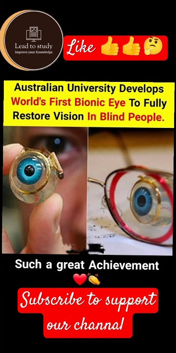 Worlds First Bionic Eye || eye for blind people #viral #shorts #ytshorts