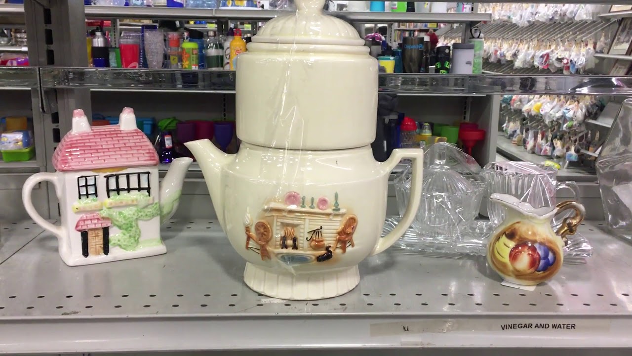 Tea Pot and Baby Crib Thrift Shopping Trip! YouTube