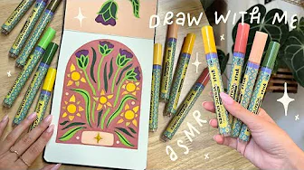 draw with me ✿ arrtx acrylic markers