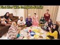Dawat e iftar with complete family ramadan 2024  amna ne mere sath mil kr iftari banai  momina ali