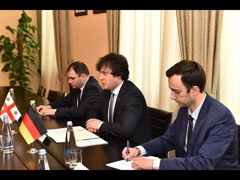 ირაკლი კობახიძის შეხვედრა გერმანია-სამხრეთ კავკასიის საპარლამენტო მეგობრობის ჯგუფის წევრებთან