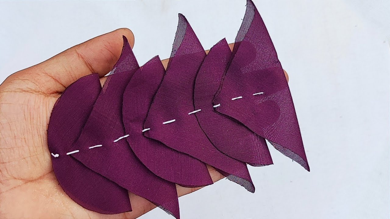 DIY Super Easy Fabric Flower Making Ideas Flower Making With Cloth