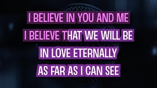 Video thumbnail of "I Believe In You And Me (Karaoke) - Whitney Houston"