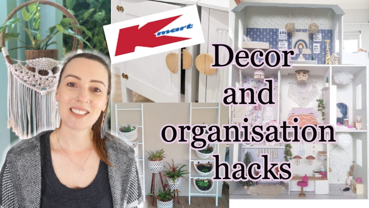 KMART HACKS FOR HOME DECOR AND HOME ORGANISATION - YouTube