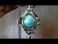 New "Sirius" free wire wrap wirewrapping diy hiwto pendant tutorial by @zd_artisan_jewelry IG