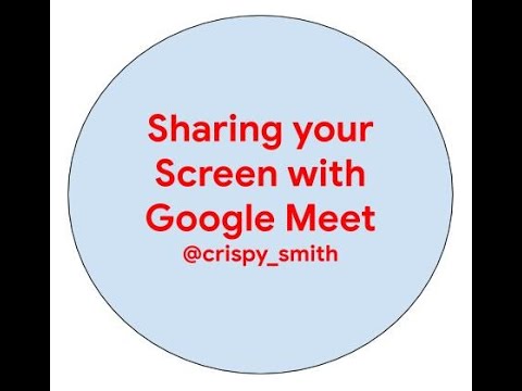 Share your screen with Meet - YouTube