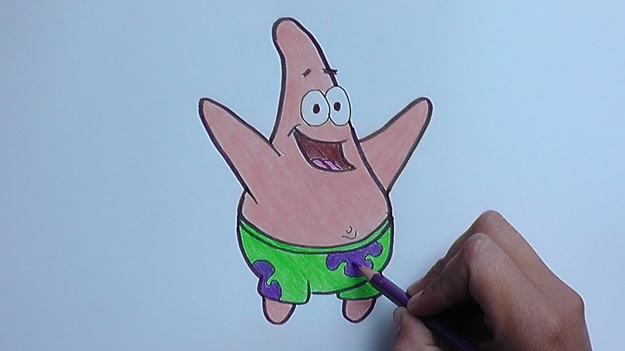 Descifrar freír heredar Como dibujar a Patricio (Bob Esponja) - How to Draw Patrick - YouTube