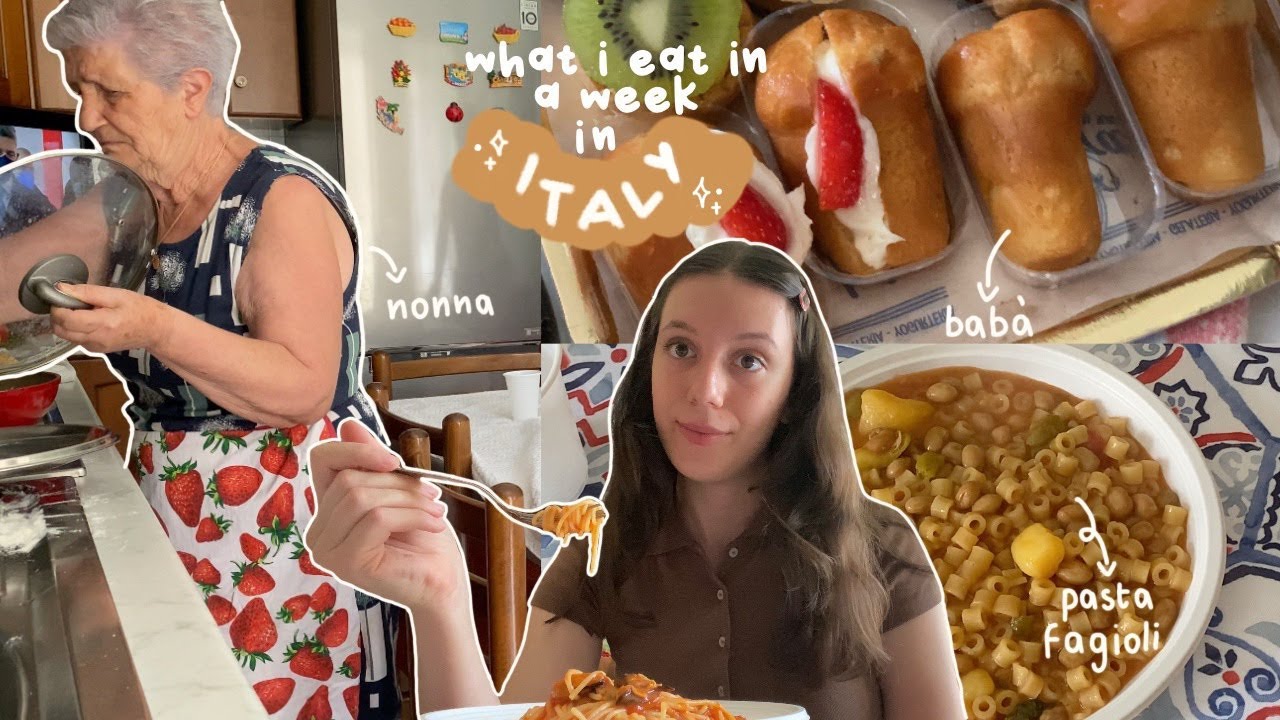 ⁣what i eat in a week in italy 🍝 (aka what my nonna cooks for me lol)