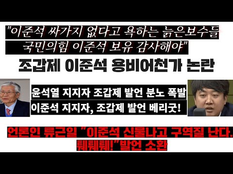 &amp;quot;늙은보수들 국민의힘 이준석 보유 감사해야&amp;quot;조갑제 이준석 <strong>용비어천가</strong> 글 논란---친윤 &amp;quot;망조의 글&amp;quot; 친이 &amp;quot;베리 굿&amp;quot;---류근일