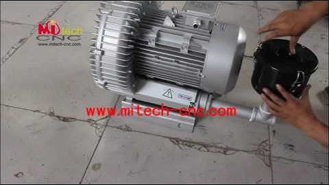Vacuum pump install for cnc router