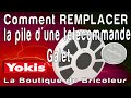 de A a Z   tuto comment remplacer la pile telecommande galet YOKIS sans abimer le plastique