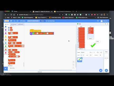 Scratch 3 vs. Python - Index a List