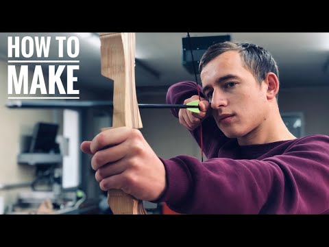 Holzbearbeitung - Wie man Pfeil und Bogen herstellt.