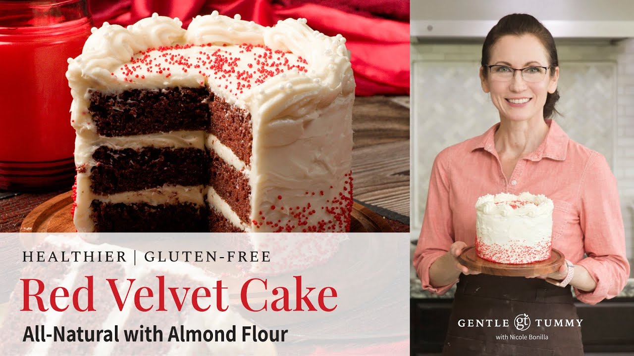 Рецепт безглютенового торта «Красный бархат» с миндальной мукой