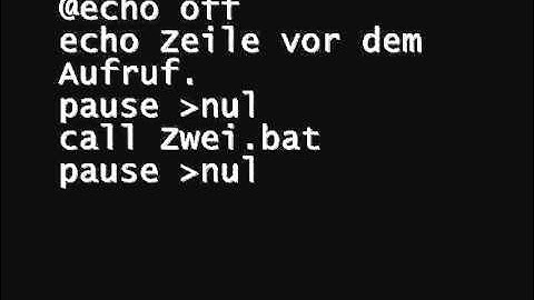 BATCH Tutorial #7 Über Call BATCH-Programme aufrufen - The Code-inator