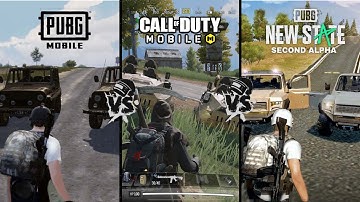 PUBG new state Vs COD Mobile Vs PUBG mobile full comparison