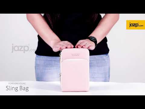 Forever Young 3 Pocket Messenger Bag For Women - Pink