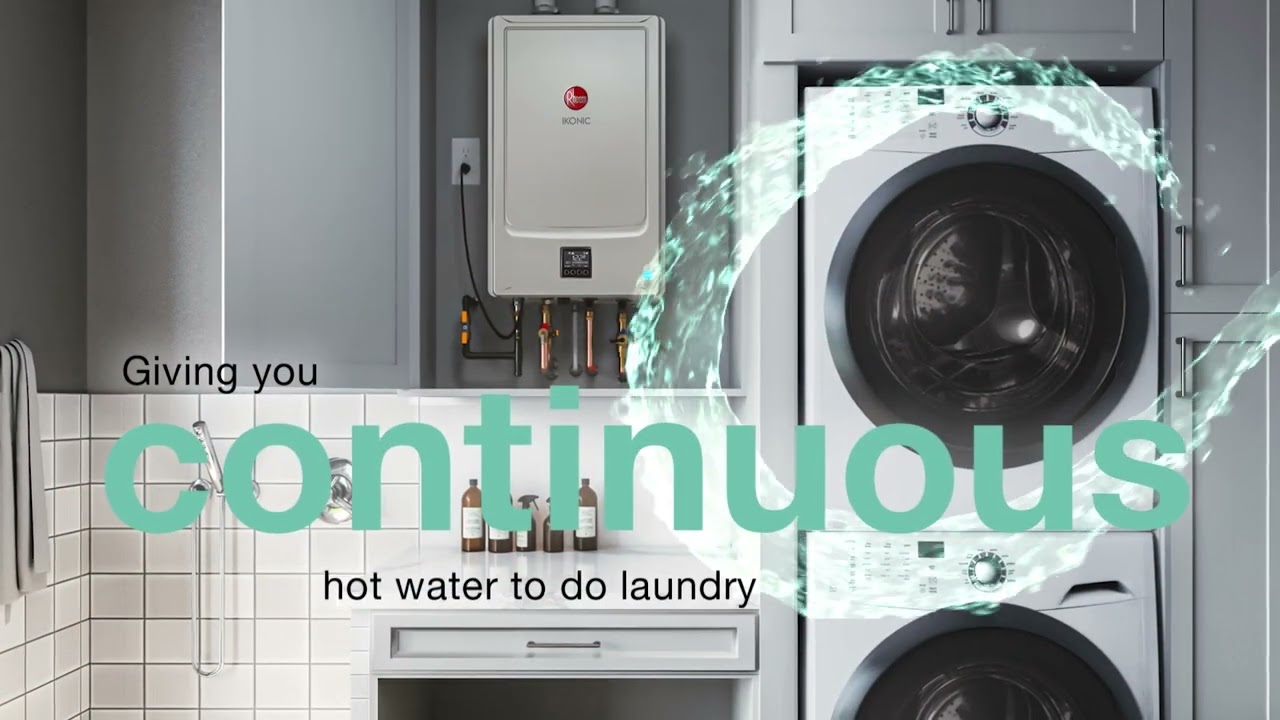 Rheem IKONIC Super High Efficiency Tankless Gas Water Heater YouTube Rheem IKONIC Super High Efficiency Tankless Gas Water Heater YouTube