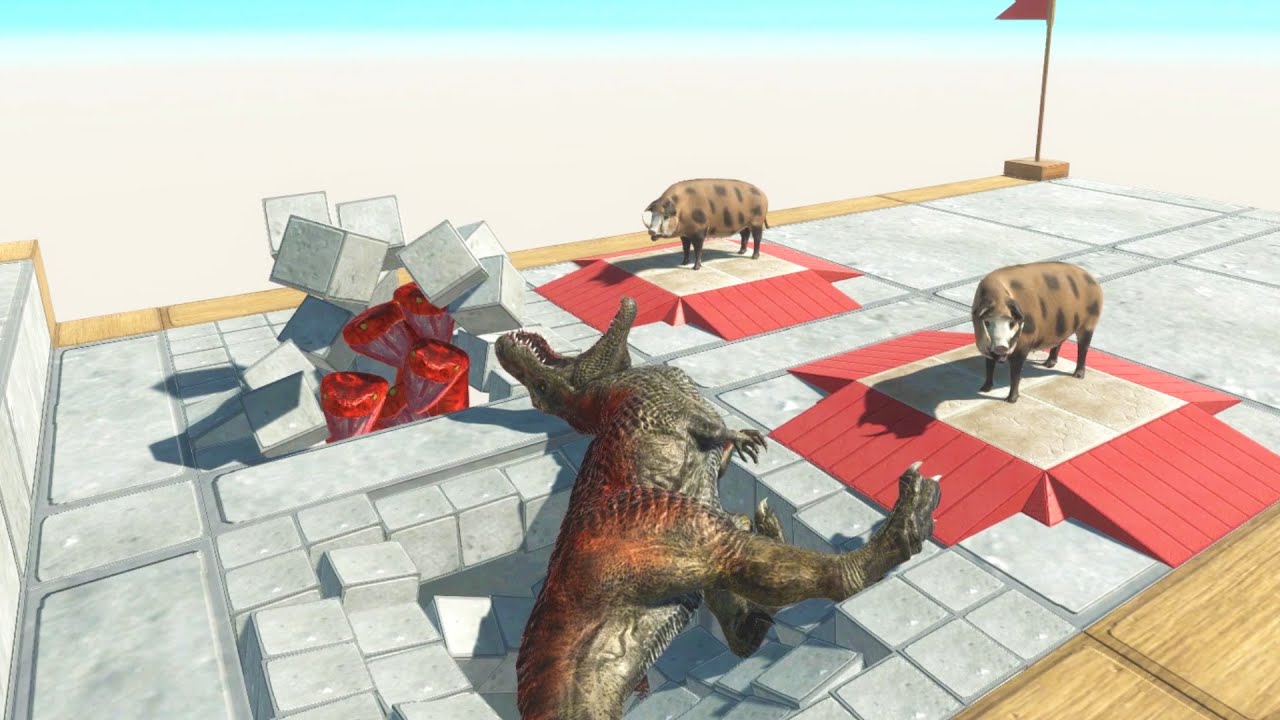 The Two TRAP STAIR of the glutton - Animal Revolt Battle Simulator