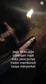 Jaga Sikap Jaga Omongan Suku Jawa Punya Taradisi Membunuh Tanpa Menyentuh👌