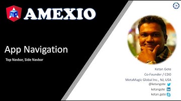 Amexio v5 Angular Nav Bars