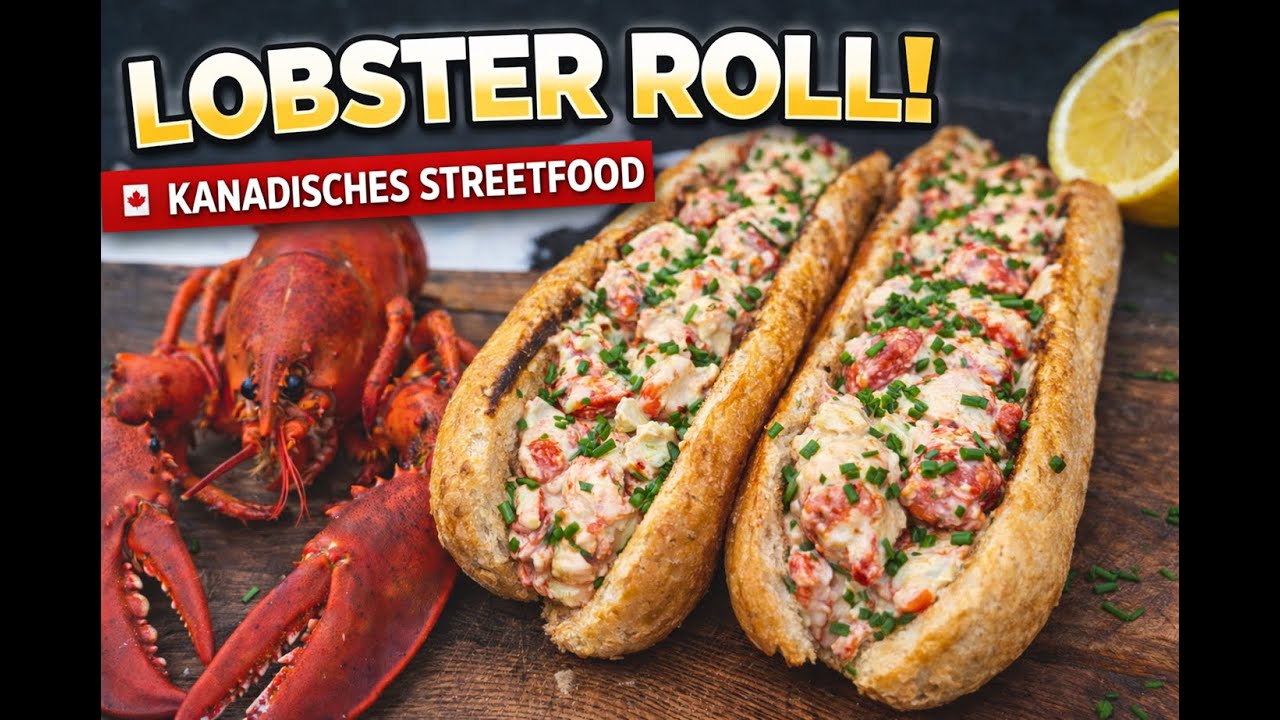 Lobster Roll von der Plancha 🦞 | Hummer zerlegen & kanadisches Streetfood selber machen | DADs BBQ