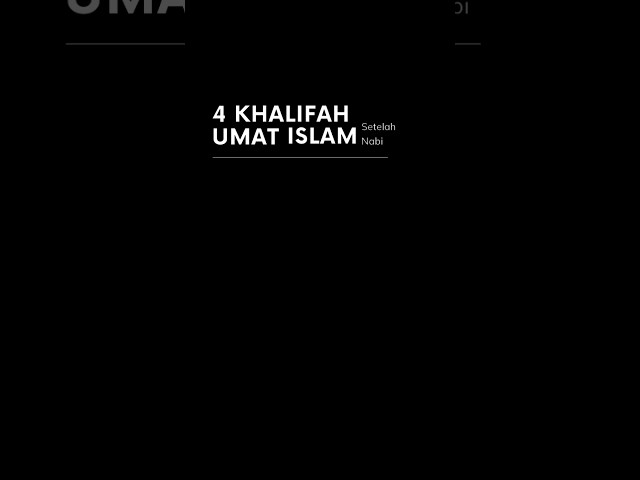 4 Nama Khalifah Setelah Nabi Wafat class=