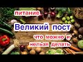 Великий пост: что можно и нельзя делать? Что можно и нельзя есть?Кто освобождается от великого поста