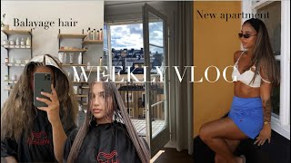 WEEKLY VLOG  Getting a Balayage, Stockholm Apartment Tour & Getting the Kylie Dior Blush
