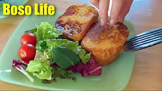 【週末移住vlog】French toast フレンチトースト | のんびり過ごす休日の朝ごはん | アメリカンキッチン | ファイヤーキング | 二拠点生活