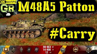 World of Tanks M48A5 Patton Replay - 9 Kills 7.5K DMG(Patch 1.4.0)