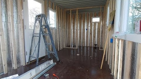 Insulating and Framing the Container