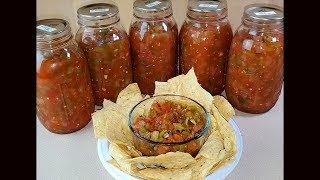 Making and Canning Fresh Chunky Salsa  Complete Walkthrough