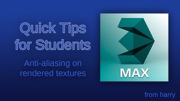 Quick Tips for students - Anti-aliasing on rendered textures
