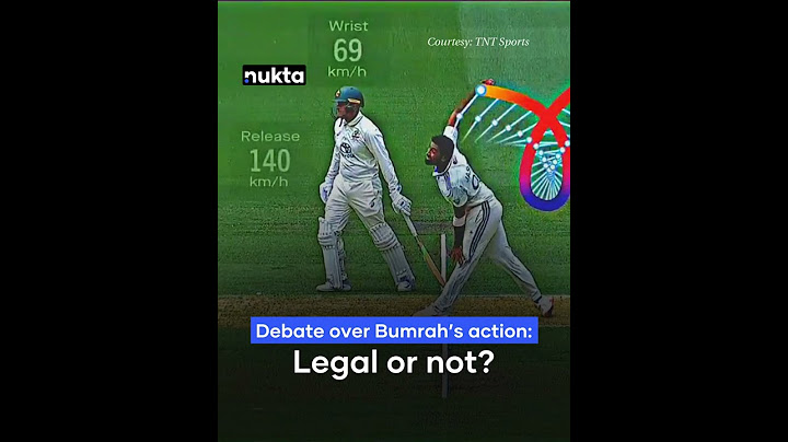 Is Jasprit Bumrah's bowling action legal? | Nukta