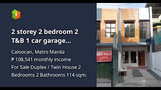 2 storey 2 bedroom 2 T&B 1 car garage Townhouse in Caloocan City