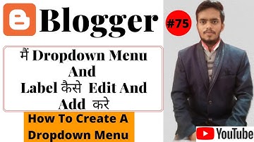 How to Create Navigation Menu in Blogger With Drop Down | Create Submenu Dropdown menu on blogger