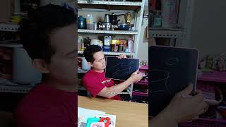BASIKE LCD Writing Drawing Tablet 16 inch One key to Clear Perlindungan Mata with Lock & Stylus Pen