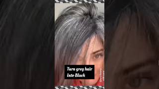 Grey Hair to Black Hair in 1 application  ?| #shorts #shortfeed #greyhair