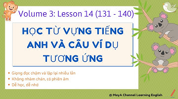 Học 10 từ vựng tiếng anh | Câu ví dụ tương ứng với từ vựng | Volume 3 | Bài 14