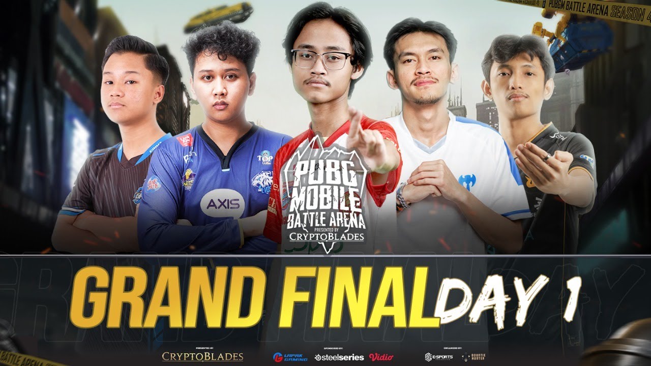 🔴 LIVE GRAND FINAL DAY 1 | PUBG MOBILE BATTLE ARENA SEASON 4 PRESENTED BY CRYPTOBLADES