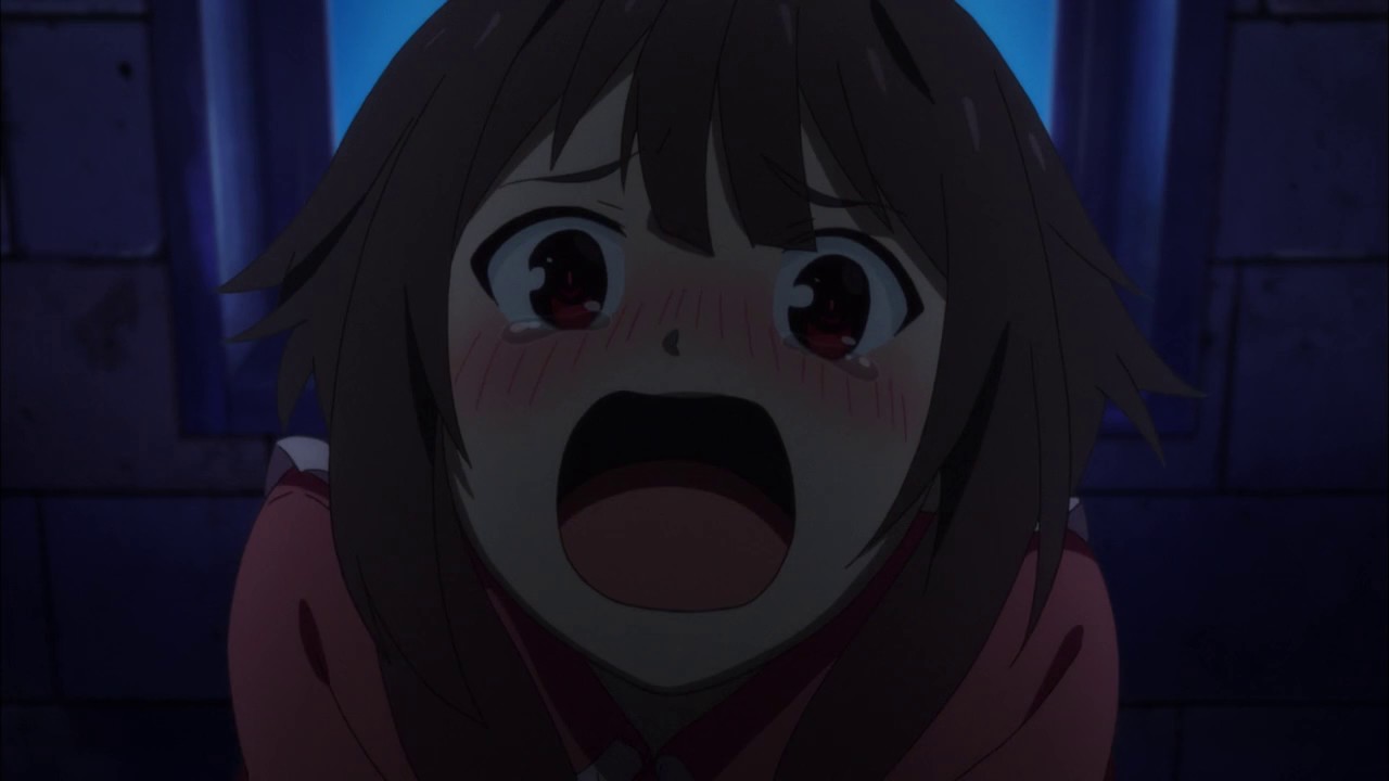 Konosuba Megumin Crying Anime Top Wallpaper