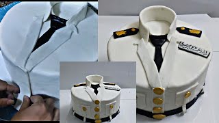 How to make a police officer cake / طريقة عمل تورتة ظابط شرطة بالتفصيل