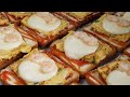 인천에서 먹을수 있는 부산 문토스트 / shrimp mozzarella cheese toast / korea street food