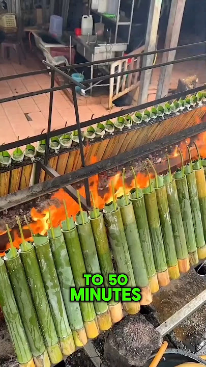 Malaysian Famous Bamboo🎍 Rice 🍚 Dish😍 #youtubeshorts #shorts #shortsfeed #facts #food #bamboo #dish