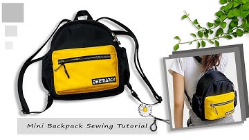 Daisy Lover Backpack Sewing Tutorial | How to make Small Backpack | #Deemarcy