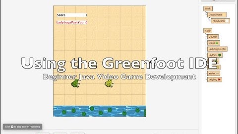 Simple intro to Greenfoot IDE