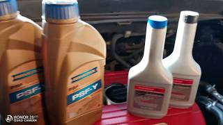 Honda CR-V (RE) Замена жидкости в ГУР / The replacement of the liquid in Gur