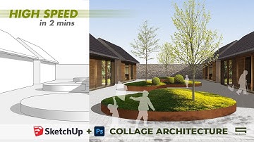 [High speed] Architecture Collage by Photoshop (Hậu kỳ Kiến trúc)