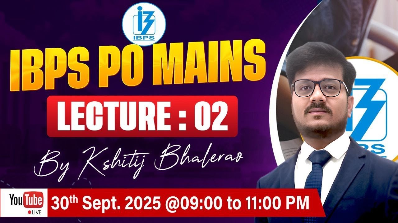 ENGLISH || IBPS PO MAINS - PYQ || LECTURE: 02 || By Kshitij Bhalerao